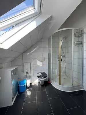 Ein Badezimmer in der Unterkunft Hostel WohnZimmer-Essen