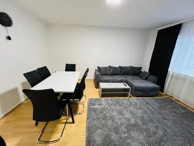 Ein Sitzbereich in der Unterkunft E & N Apartments