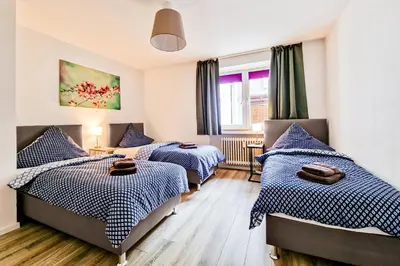 Ein Bett oder Betten in einem Zimmer der Unterkunft Adora Apartment Hilden