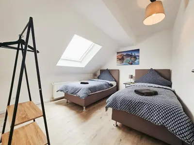 Ein Bett oder Betten in einem Zimmer der Unterkunft Adora Apartment Hilden