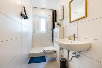 Ein Badezimmer in der Unterkunft Adora Apartment Hilden