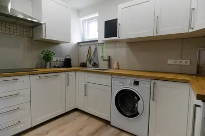 Küche/Küchenzeile in der Unterkunft Ferienwohnung Essen - Zentral im Ruhrgebiet