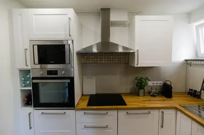 Küche/Küchenzeile in der Unterkunft Ferienwohnung Essen - Zentral im Ruhrgebiet