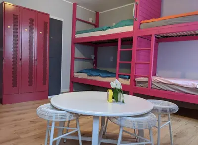 Ein Bett oder Betten in einem Zimmer der Unterkunft Ruhrtropolis Hostel