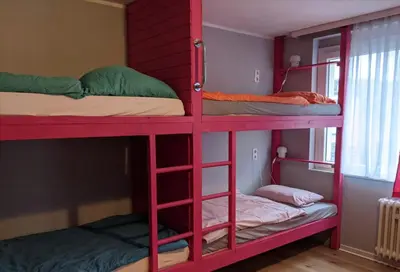 Ein Bett oder Betten in einem Zimmer der Unterkunft Ruhrtropolis Hostel