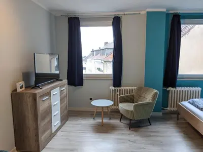 Ein Bett oder Betten in einem Zimmer der Unterkunft Ruhrtropolis Hostel