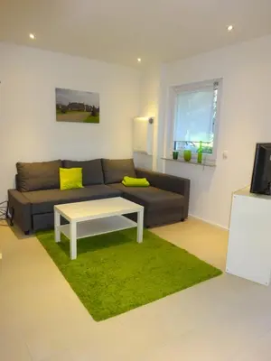 Ein Sitzbereich in der Unterkunft 2-Zimmer-Ferienwohnung im Herzen von Nordkirchen