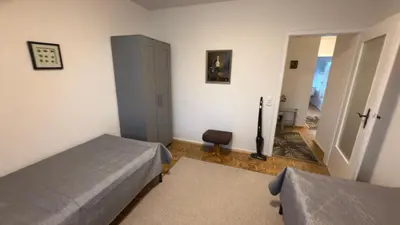 Ein Bett oder Betten in einem Zimmer der Unterkunft FeWo Oberhausen-Alstaden (Gornig)