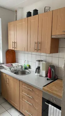 Küche/Küchenzeile in der Unterkunft FeWo Oberhausen-Alstaden (Gornig)