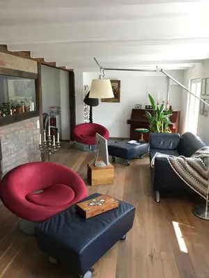 Ein Sitzbereich in der Unterkunft Buxhaus