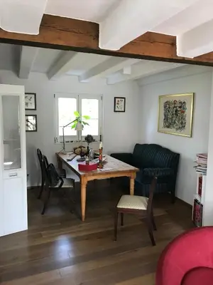 Ein Sitzbereich in der Unterkunft Buxhaus