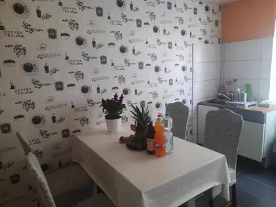 Ein Sitzbereich in der Unterkunft Joys Ferienwohnung