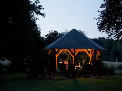 Ein Garten an der Unterkunft Gäste und Ferienhof Maas