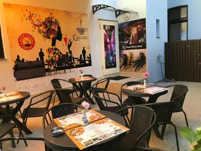 Ein Sitzbereich in der Unterkunft Kispet Deluxe Hotels&Suites