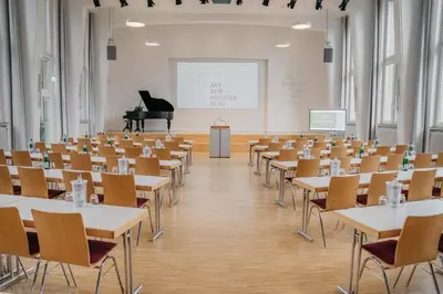 Der Geschäftsbereich oder Konferenzraum in der Unterkunft Gästehaus Auf dem Heiligen Berg B&B