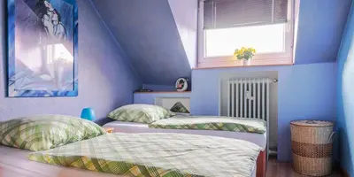 Ein Bett oder Betten in einem Zimmer der Unterkunft Appartement zur Rosi