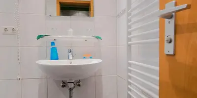 Ein Badezimmer in der Unterkunft Appartement zur Rosi