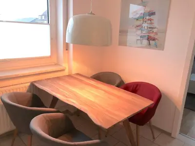 Ein Sitzbereich in der Unterkunft Paradise Apartments