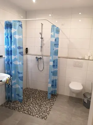 Ein Badezimmer in der Unterkunft Ferienhof Schnieder