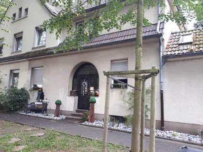 Das Gebäude in dem sich die Ferienwohnung befindet
