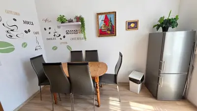 Küche/Küchenzeile in der Unterkunft ELENA flat Orchidee Duisburg Zentrum