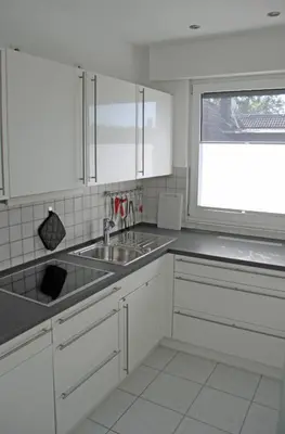 Küche/Küchenzeile in der Unterkunft Ferienwohnung Brandheide