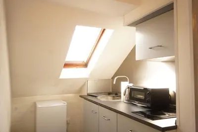Küche/Küchenzeile in der Unterkunft Vivo Apartments Herne
