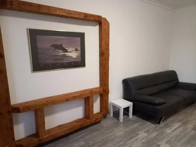 Ein Sitzbereich in der Unterkunft Apartment Essen-City