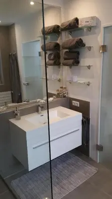 Ein Badezimmer in der Unterkunft Ferienwohnungen Fuchs