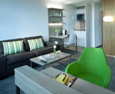 Ein Sitzbereich in der Unterkunft Messe Residence by Gerda Good Living - Digital Access