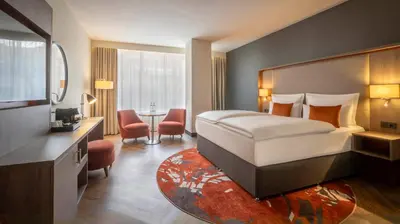 Ein Bett oder Betten in einem Zimmer der Unterkunft Clayton Hotel Düsseldorf City Centre