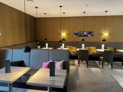 Ein Sitzbereich in der Unterkunft Hotel Conti Duisburg - Partner of SORAT Hotels