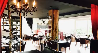 Ein Sitzbereich in der Unterkunft Hotel Sittardsberg