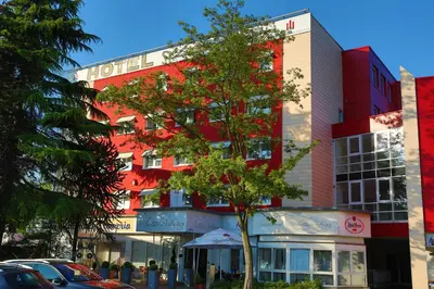 Das Gebäude in dem sich das Hotel befindet