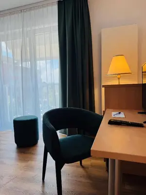 Ein Sitzbereich in der Unterkunft Hotel Sittardsberg