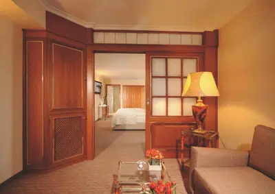 Ein Bett oder Betten in einem Zimmer der Unterkunft Parkhotel Oberhausen