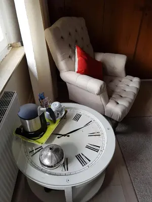 Ein Sitzbereich in der Unterkunft Hotel Villa Verde