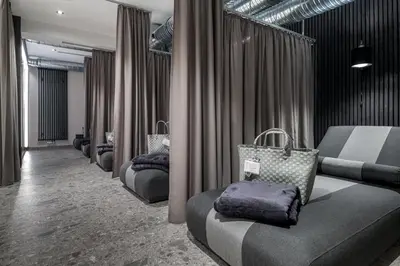 Ein Sitzbereich in der Unterkunft Hotel Esplanade Dortmund