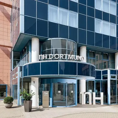 Das Gebäude in dem sich das Aparthotel befindet