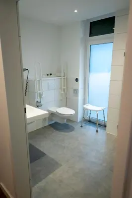 Ein Badezimmer in der Unterkunft Hotel Rheingarten