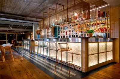 Lounge oder Bar in der Unterkunft Gartenhotel Fettehenne