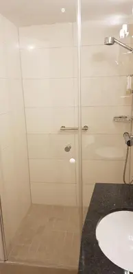 Ein Badezimmer in der Unterkunft Akzent Hotel Gut Höing