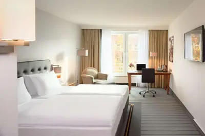 Ein Bett oder Betten in einem Zimmer der Unterkunft Dorint An den Westfalenhallen Dortmund