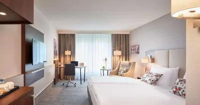 Ein Bett oder Betten in einem Zimmer der Unterkunft Dorint An den Westfalenhallen Dortmund
