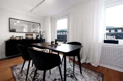 Küche/Küchenzeile in der Unterkunft SAXX Apartments Hagen