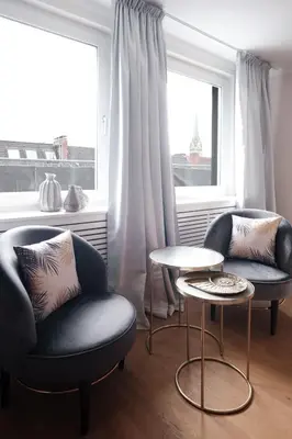 Ein Sitzbereich in der Unterkunft SAXX Apartments Hagen
