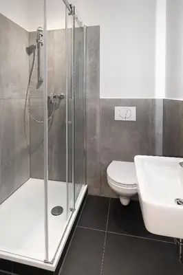 Ein Badezimmer in der Unterkunft SAXX Apartments Hagen