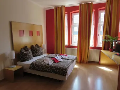 Ein Bett oder Betten in einem Zimmer der Unterkunft Ruhrzimmer