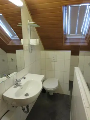 Ein Badezimmer in der Unterkunft Ruhrzimmer