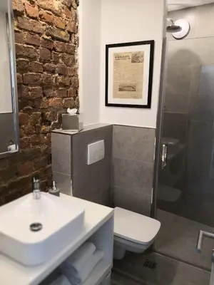 Ein Badezimmer in der Unterkunft Hotel Lindenhof